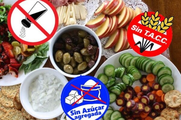 Alimentos sin azucar, gluten o sal
