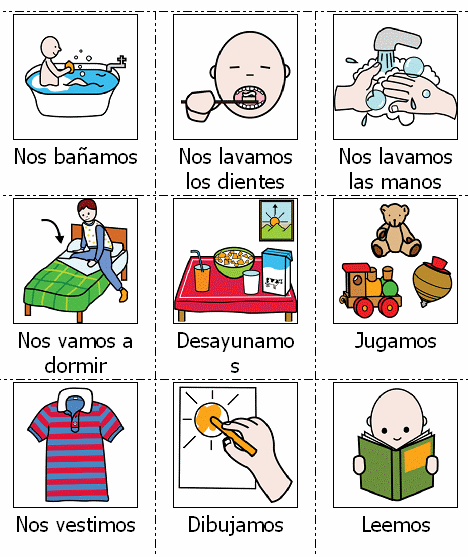 Ejemplo de PECS con imágenes