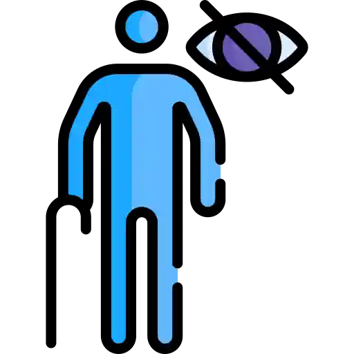 Icono persona no vidente