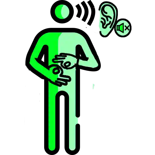 Icono persona sorda